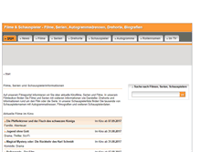 Tablet Screenshot of filme-schauspieler.de